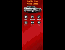 Tablet Screenshot of fuelinfineautos.com
